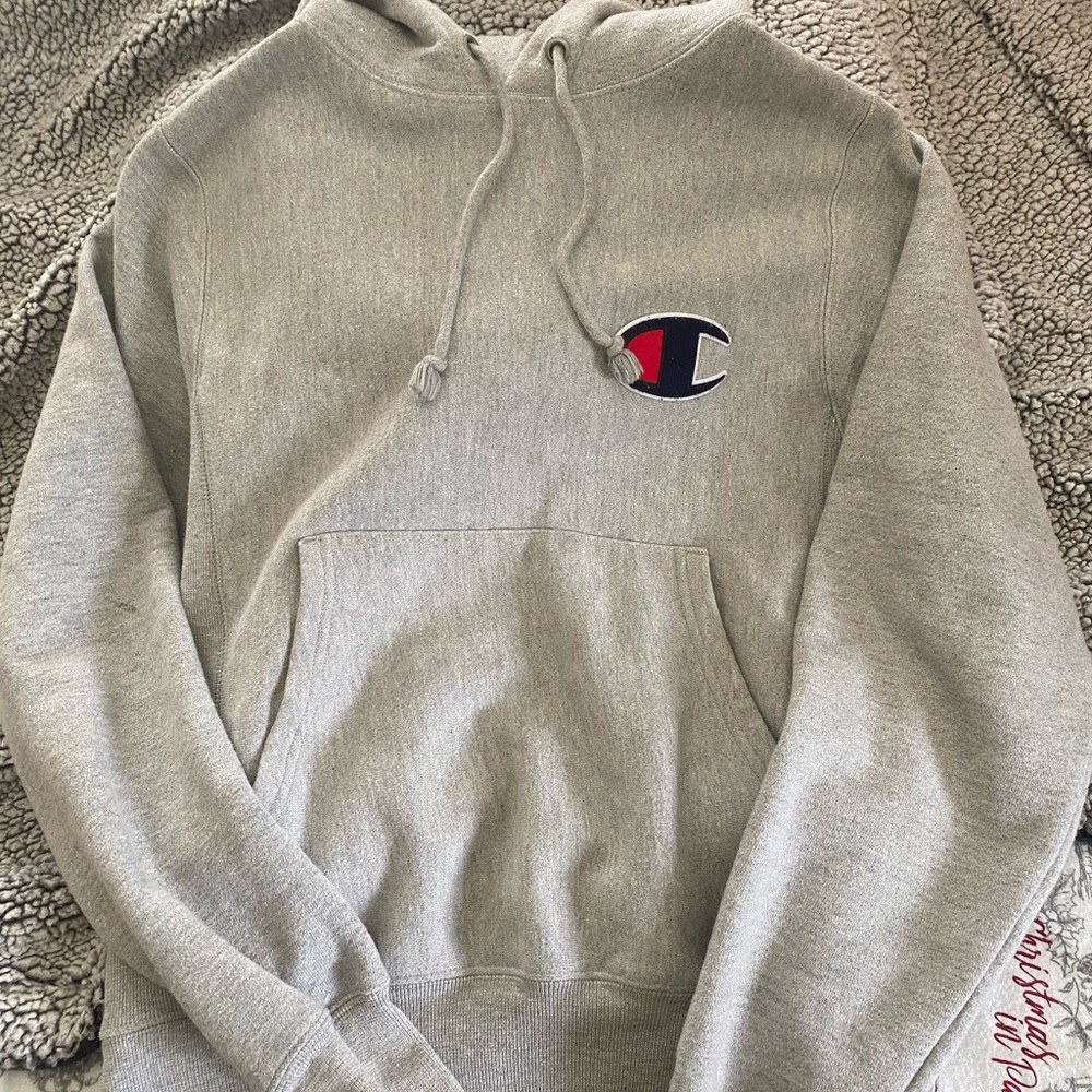 Grey champion hoodie